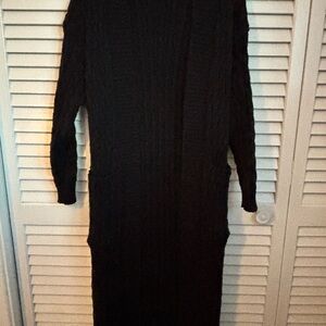 Amazon Essentials Women's Black Long Cardigan With Pockets